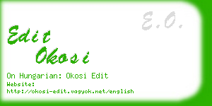 edit okosi business card